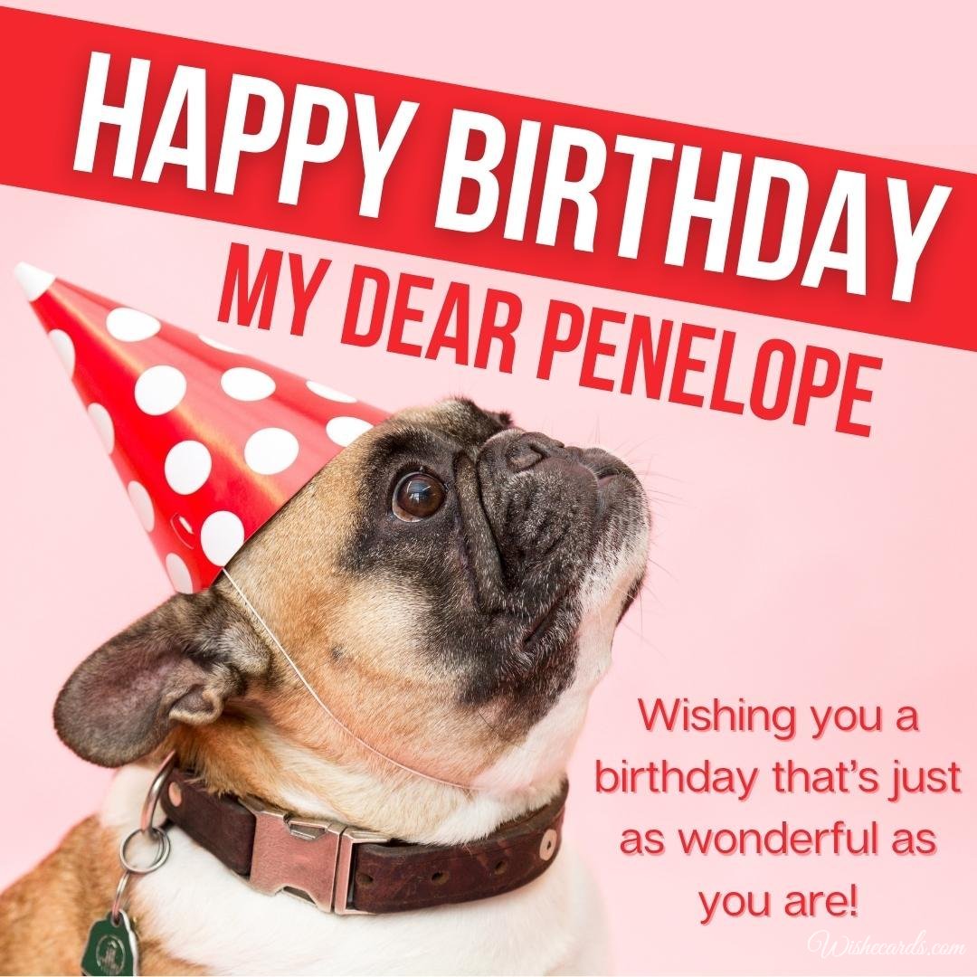 Funny Birthday Ecard For Penelope