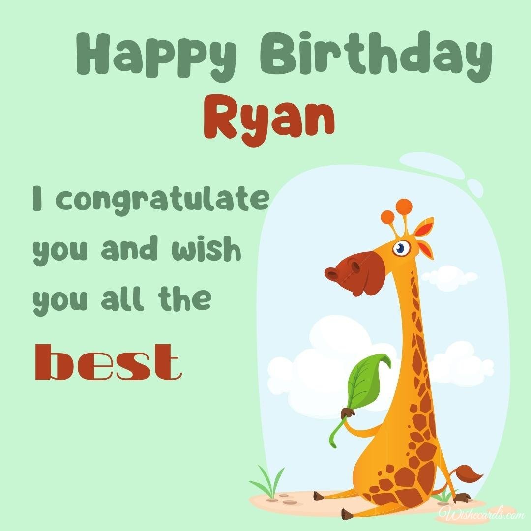 Funny Birthday Ecard For Ryan