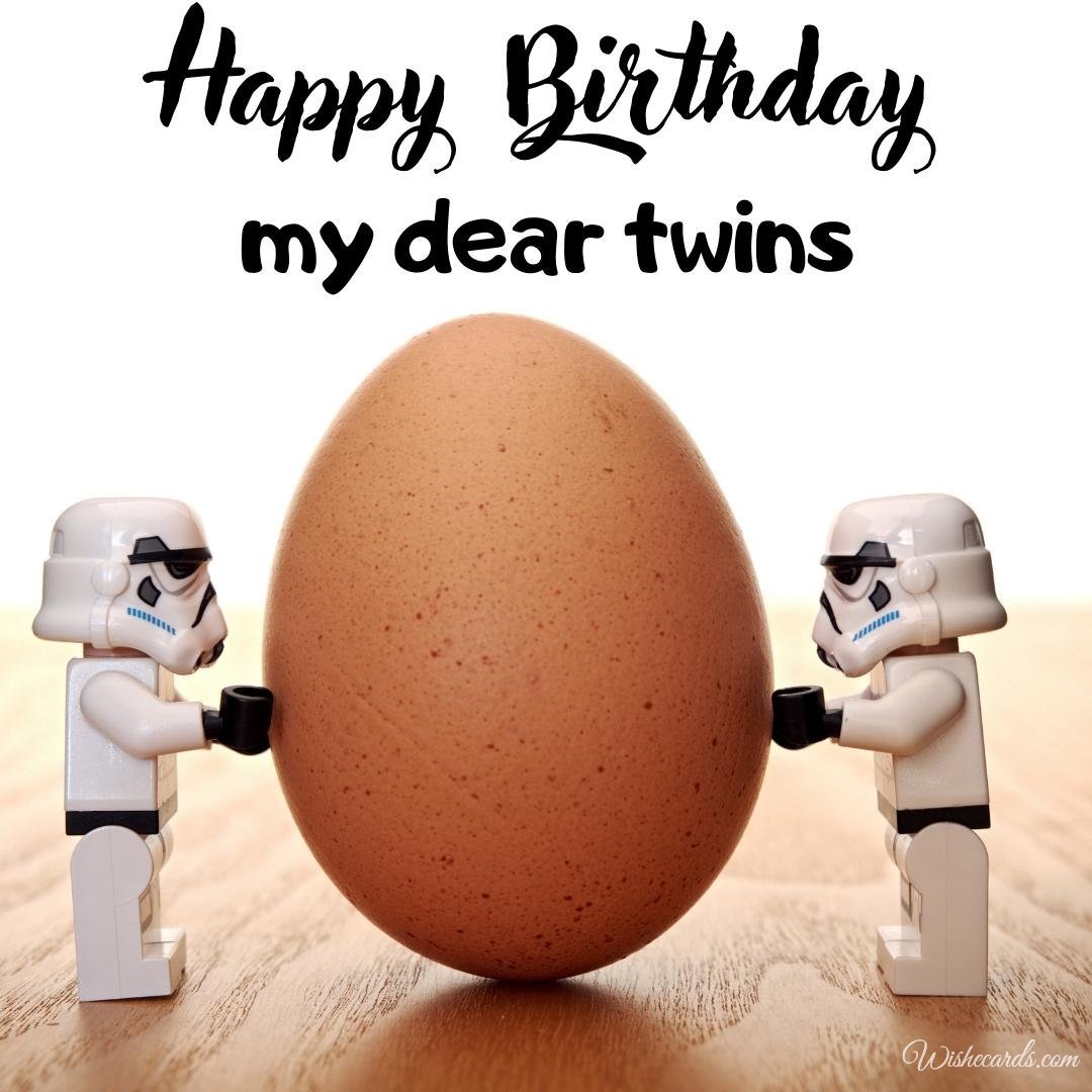 Funny Birthday Ecard For Twins
