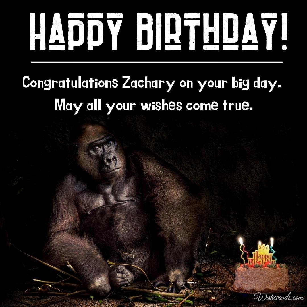 Funny Birthday Ecard For Zachary