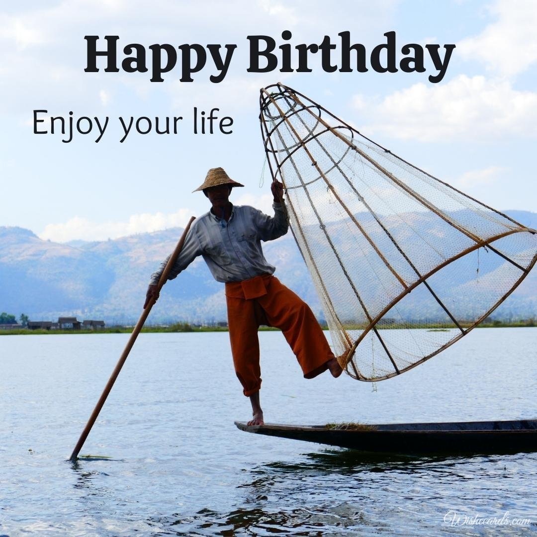 Funny Birthday Ecard To Fisherman