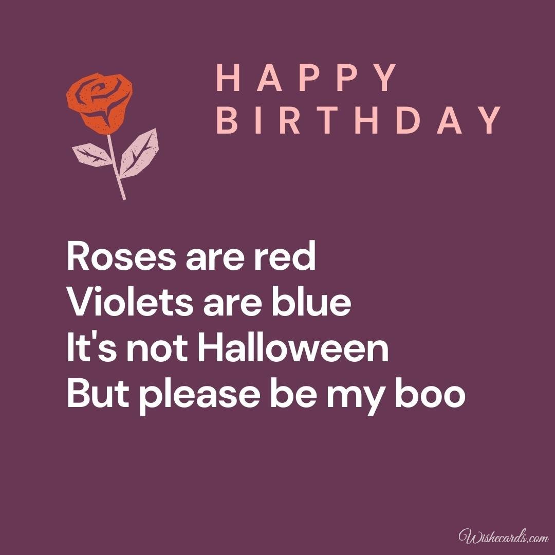 Funny Birthday Ecard With Poems
