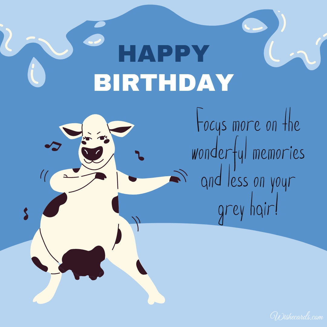 Funny Cow Birthday Wish
