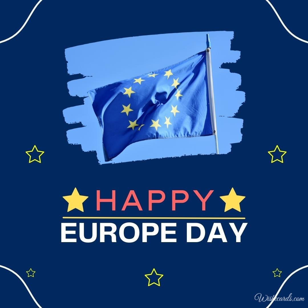 Europe Day in the European Union Cards And Greeting Images