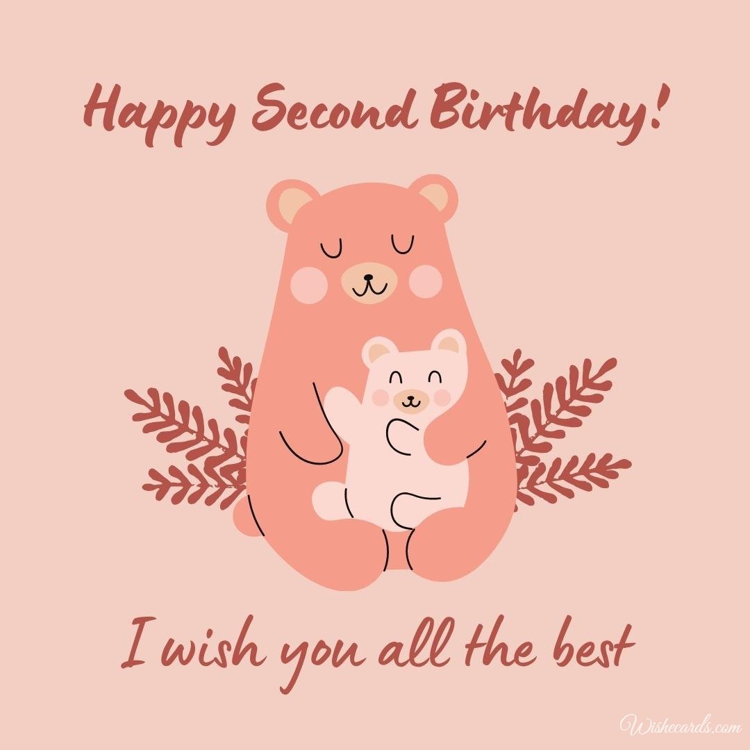 Funny Happy 2nd Birthday Wish Ecard