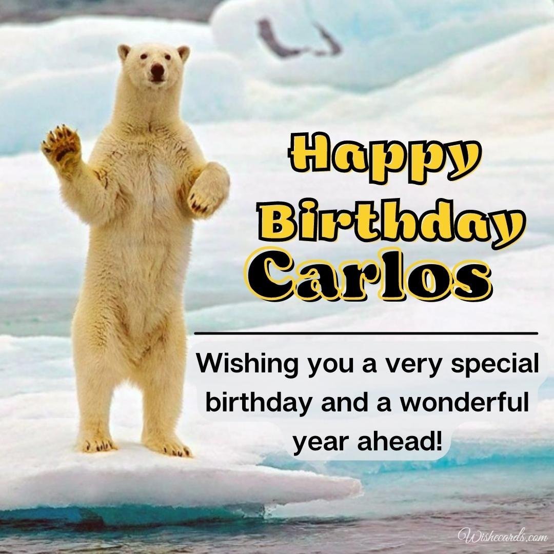 Funny Happy Birthday Ecard for Carlos