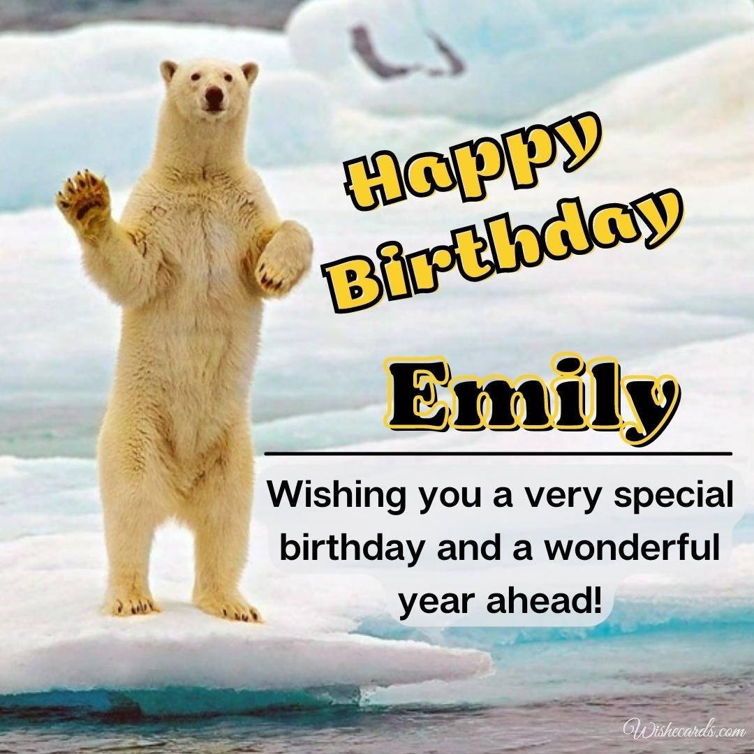 Funny Happy Birthday Ecard For Emily