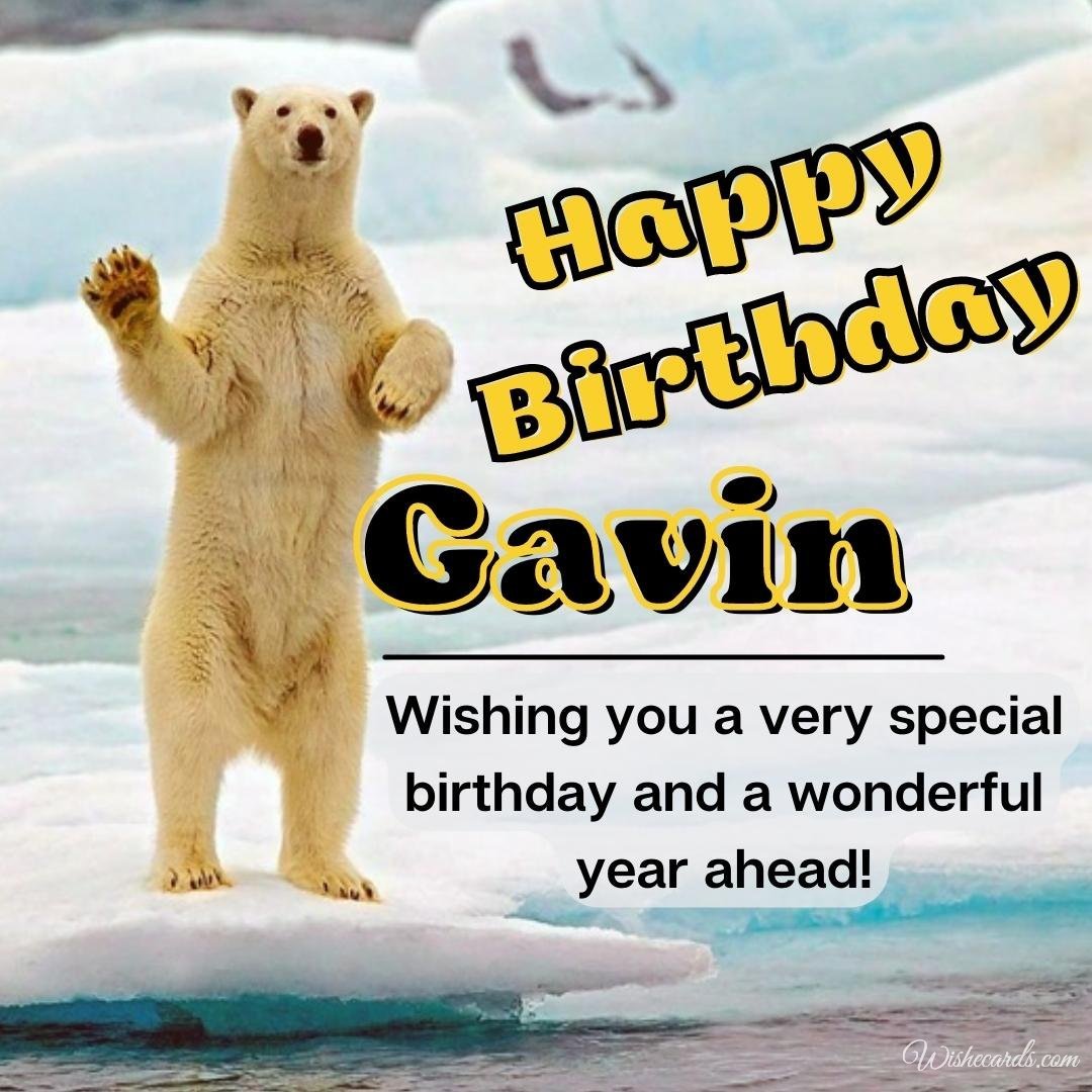 Funny Happy Birthday Ecard for Gavin