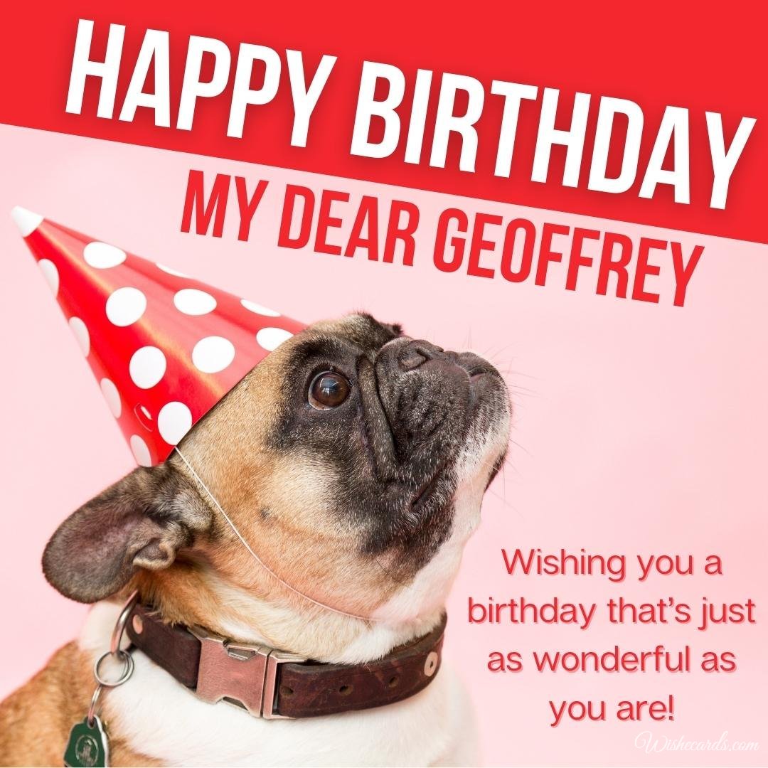 Funny Happy Birthday Ecard for Geoffrey