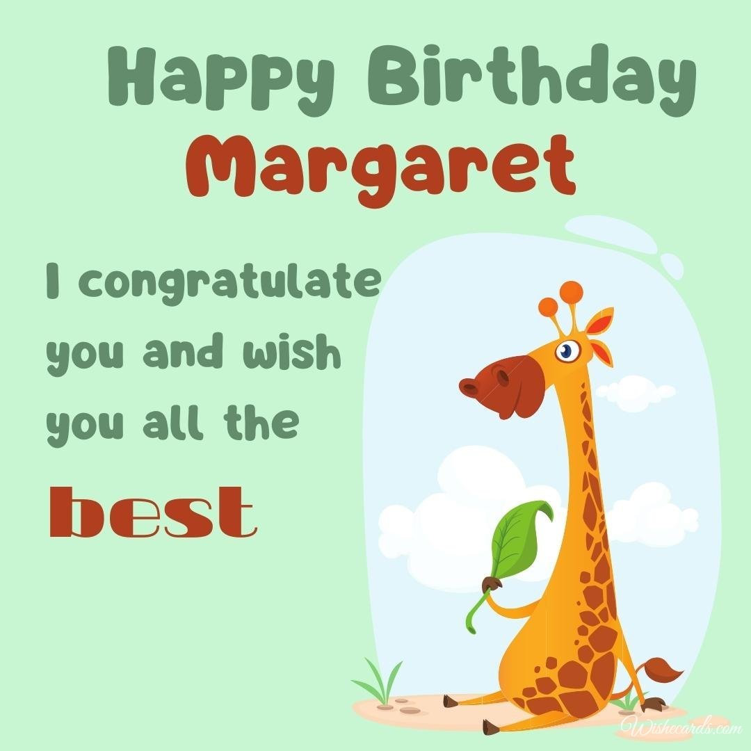 Funny Happy Birthday Ecard For Margaret