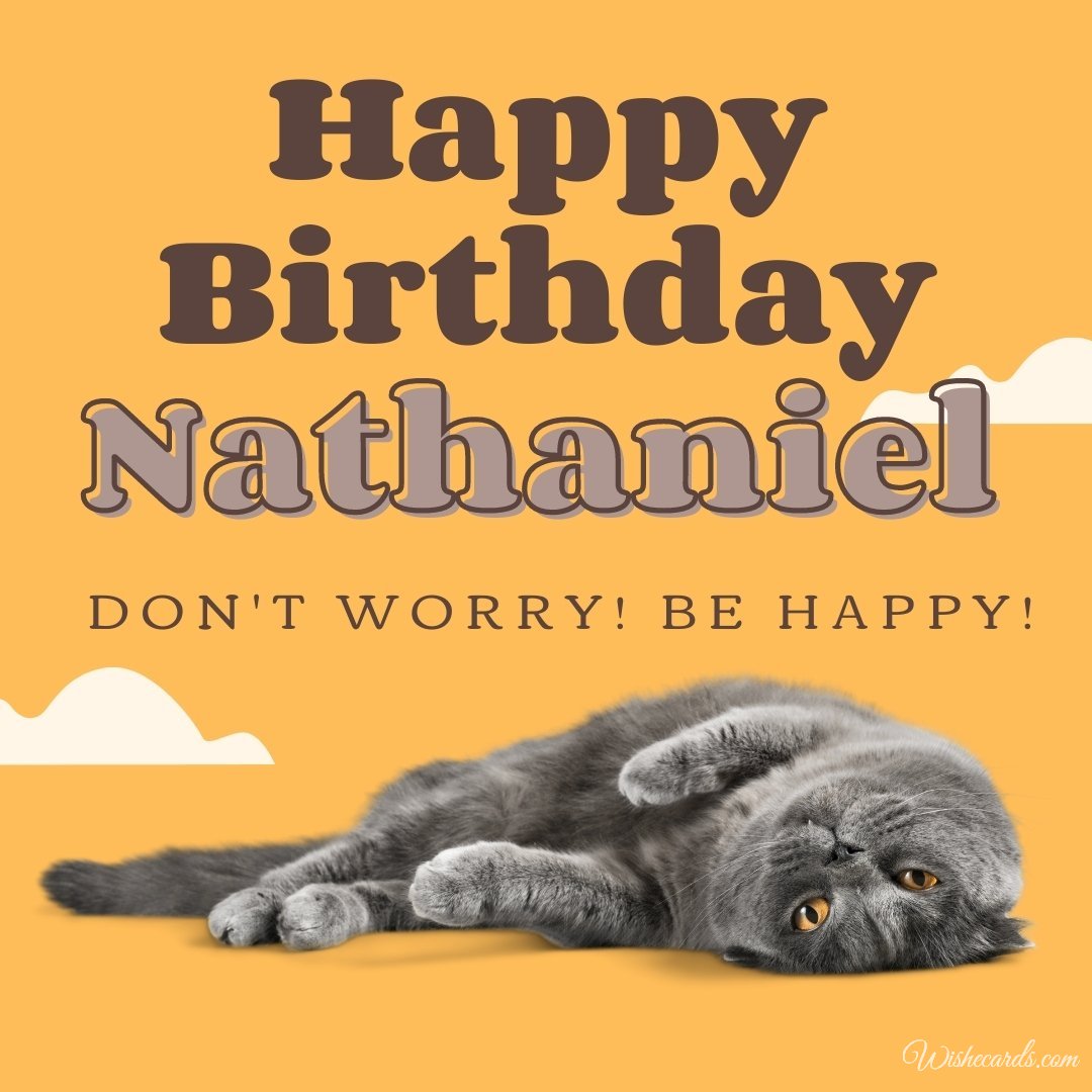 Funny Happy Birthday Ecard For Nathaniel