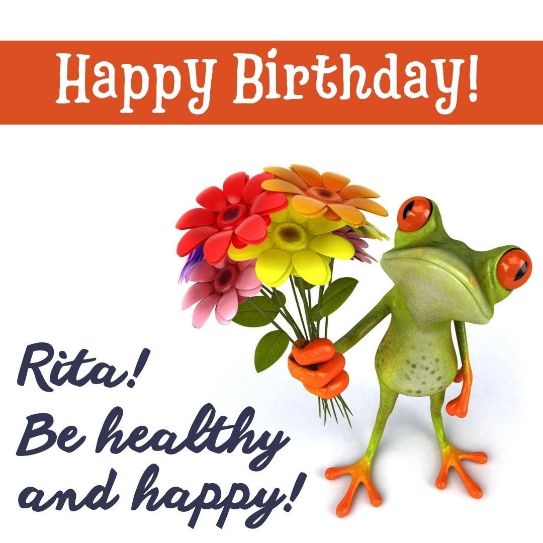 Funny Happy Birthday Ecard For Rita