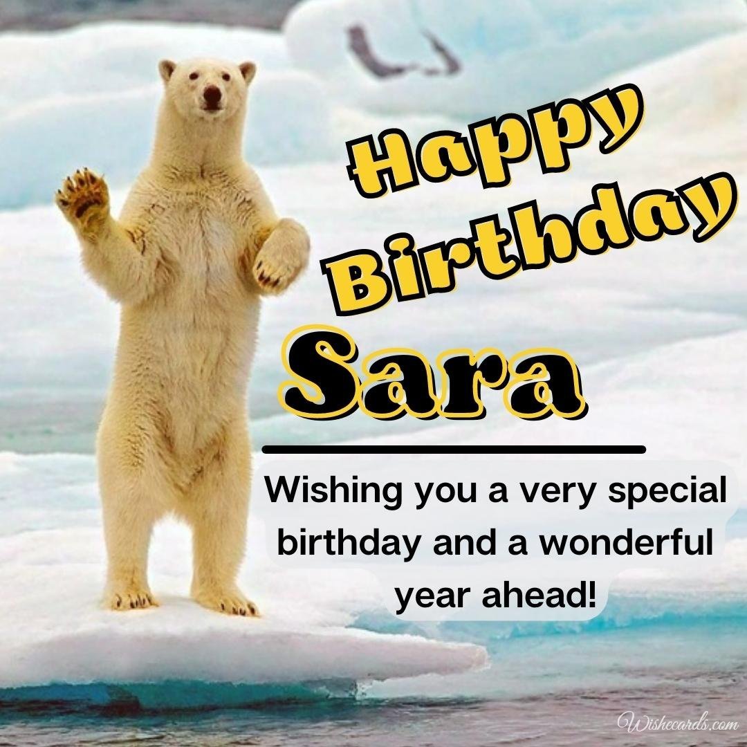 Funny Happy Birthday Ecard For Sara