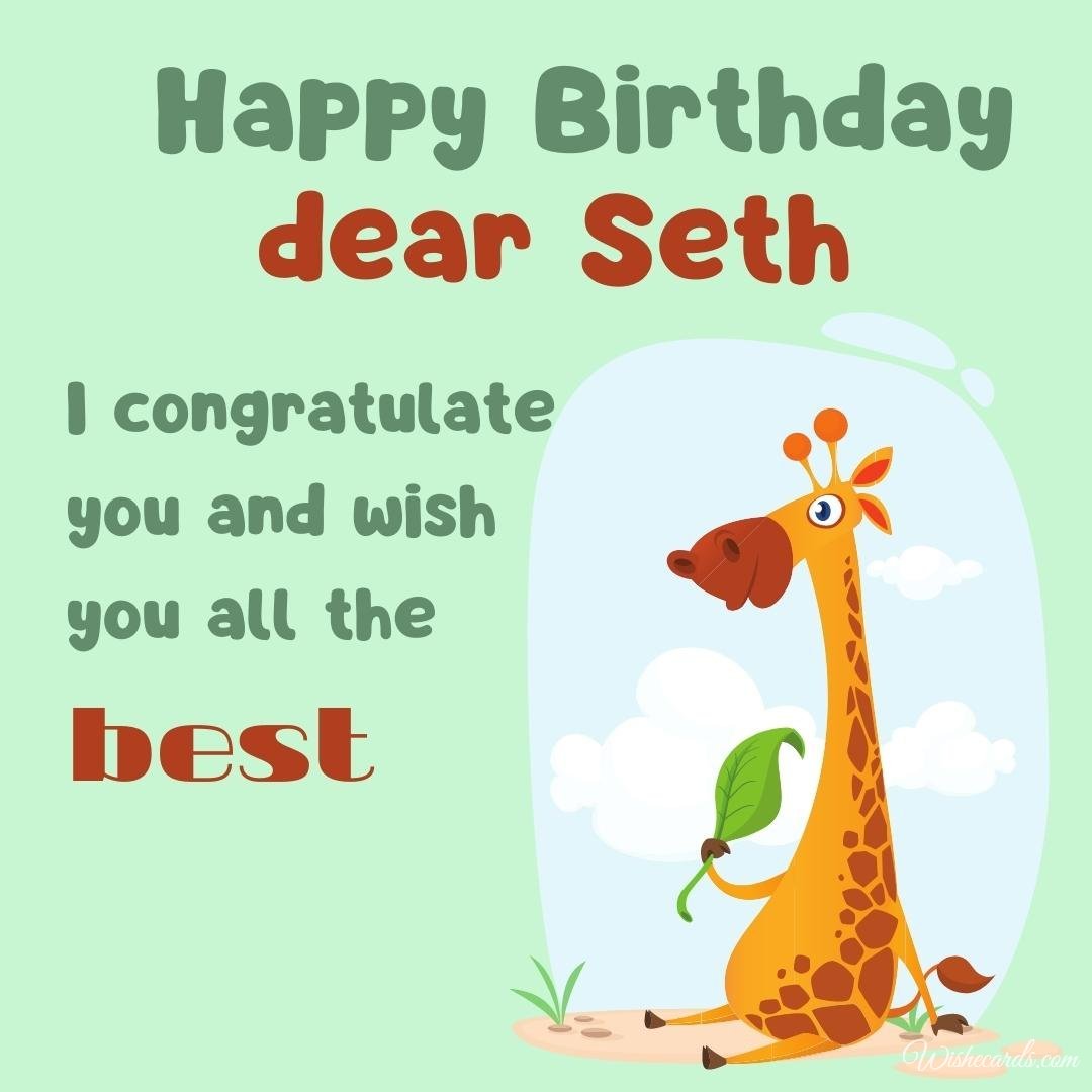 Funny Happy Birthday Ecard For Seth