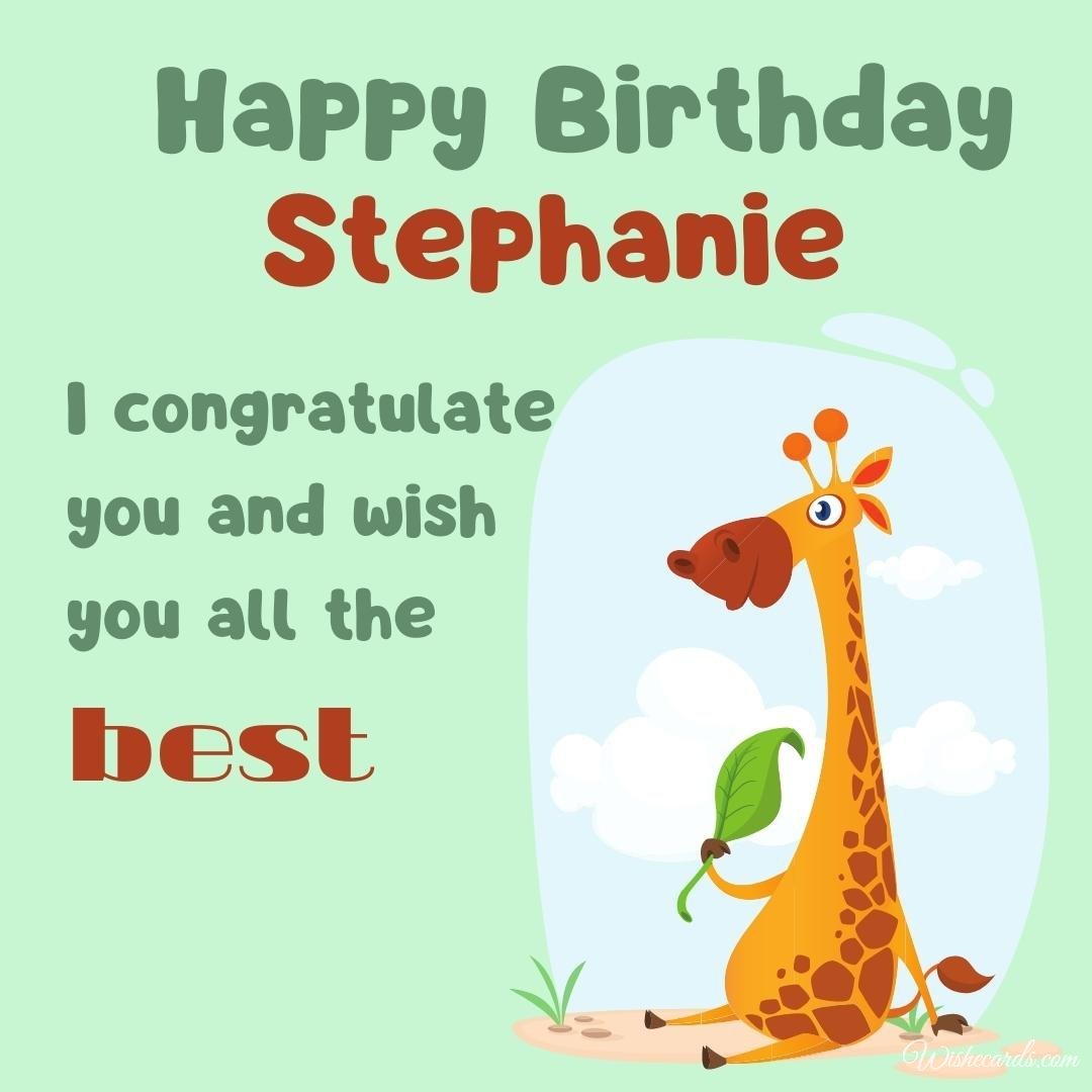 Funny Happy Birthday Ecard For Stephanie