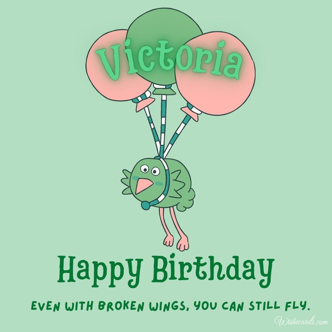 Funny Happy Birthday Ecard For Victoria