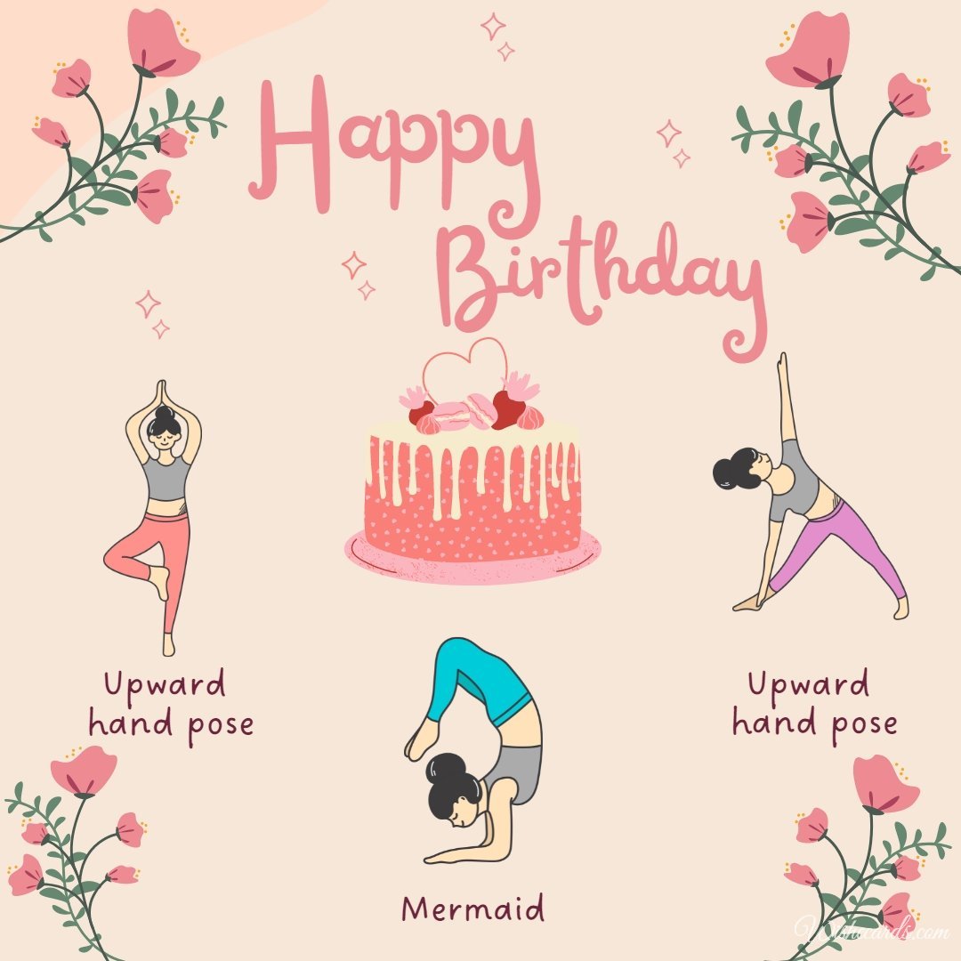 Funny Happy Birthday Ecard To Yoga