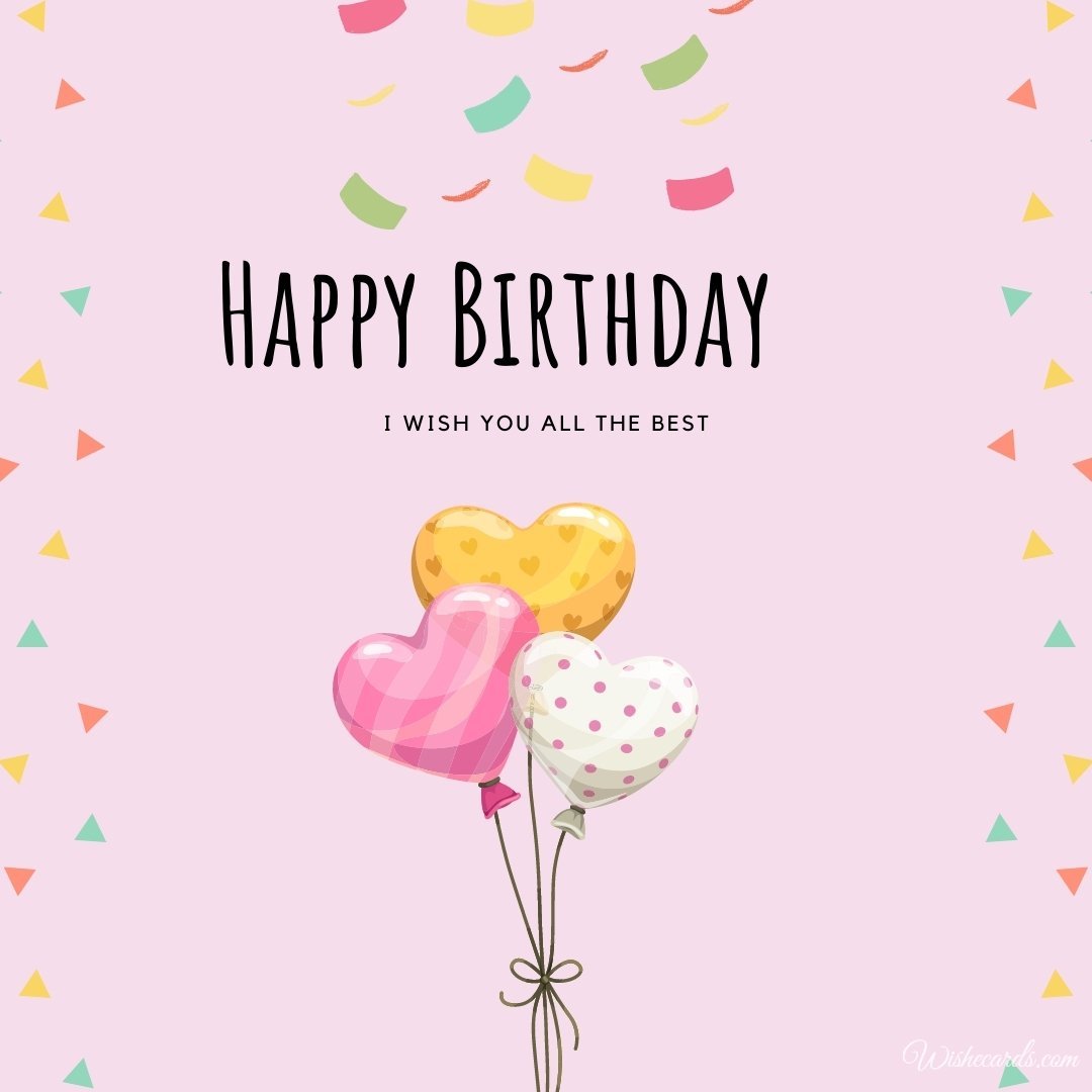 Top-10 Beautiful Happy Birthday Cards With Balloons