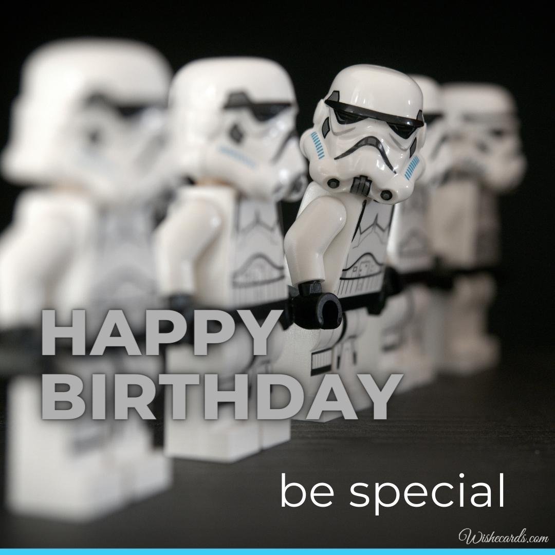 Funny Happy Birthday Ecard With Star Wars