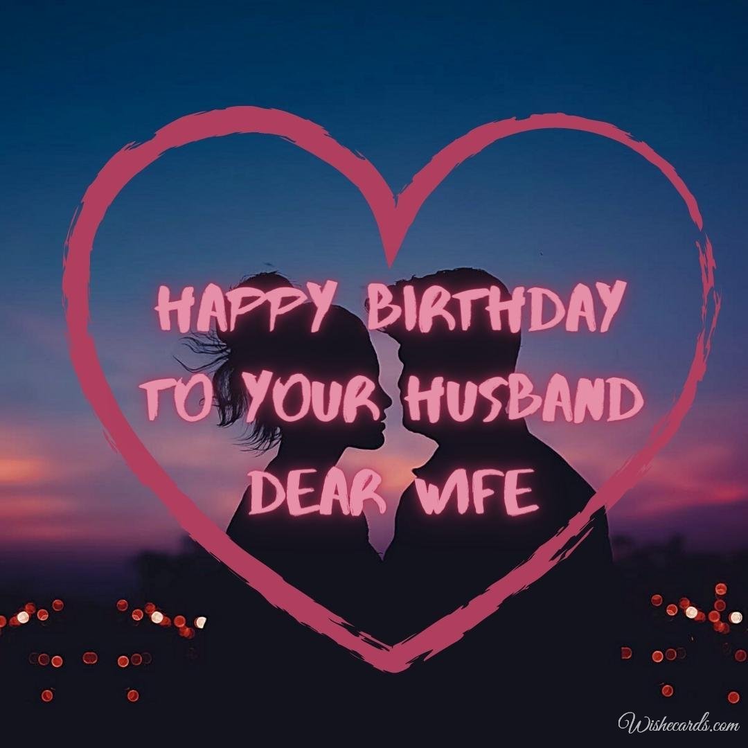 Funny Husband Birthday Card For Wife