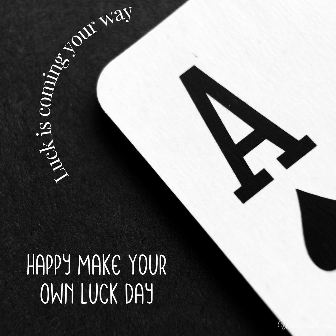 Funny Make Your Own Luck Day Ecard