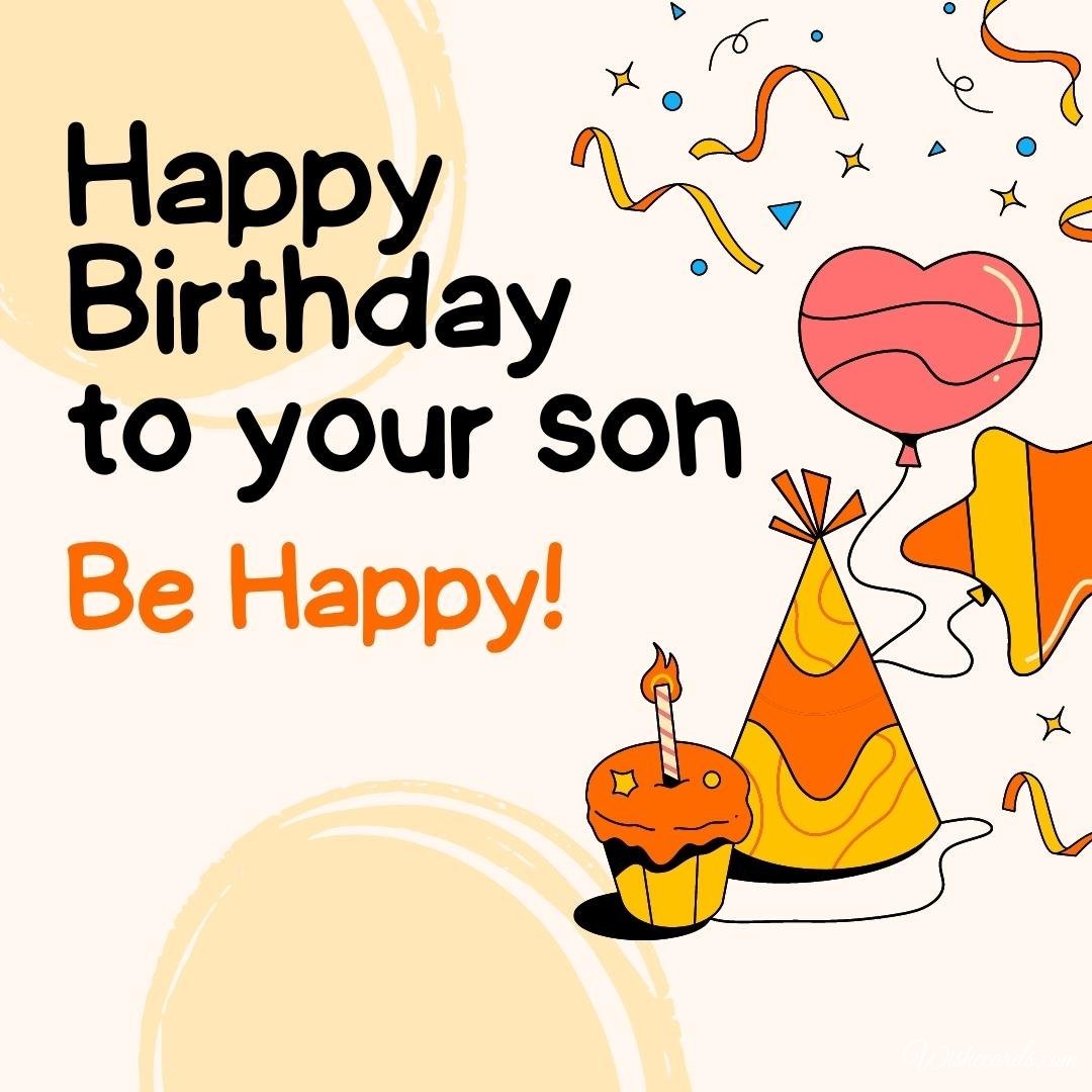 Funny Son Birthday Card For Friend