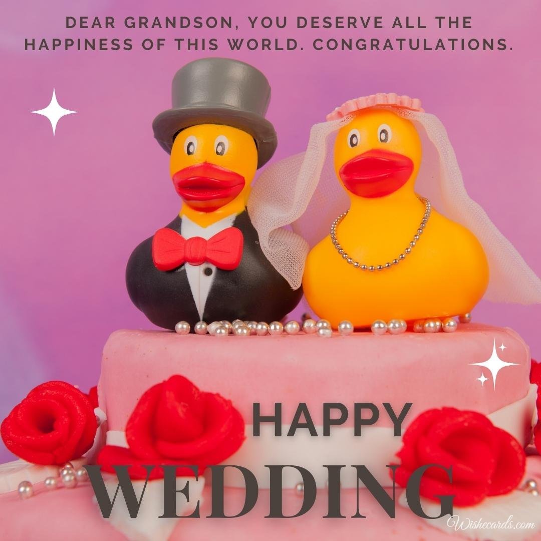 Funny Virtual Wedding Picture For Grandson