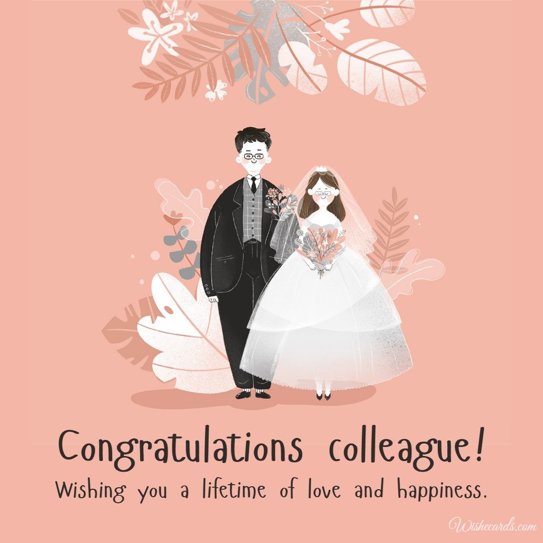 Funny Wedding Ecard For Colleague