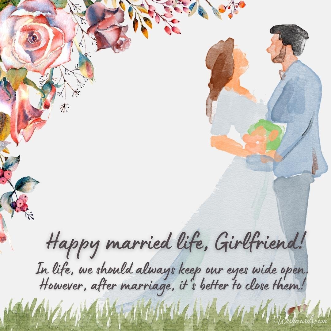 Funny Wedding Ecard For Girlfriend