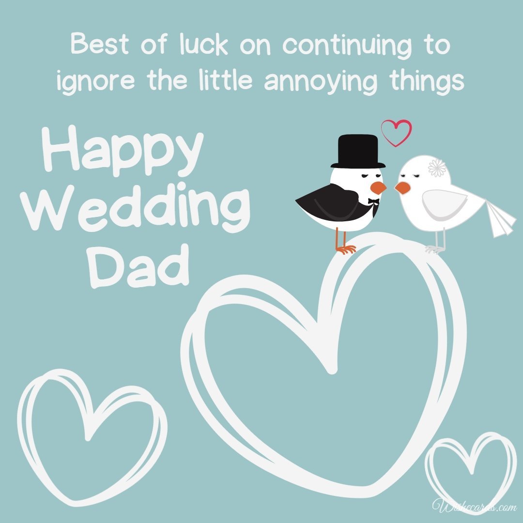 Funny Wedding Image For Dad