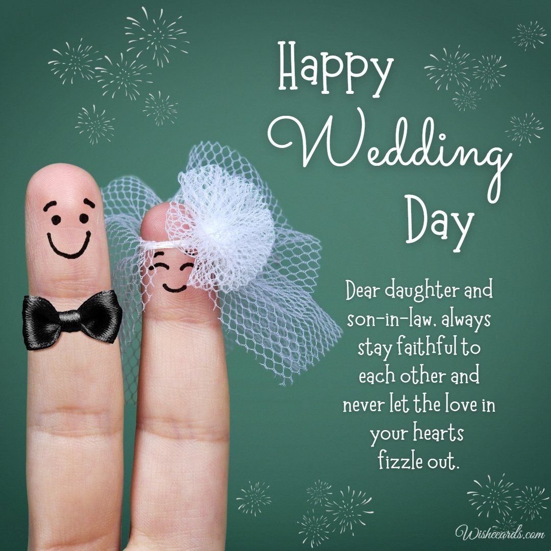 Funny Wedding Image For Daughter With Text