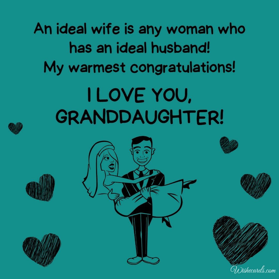 Funny Wedding Image For Granddaughter