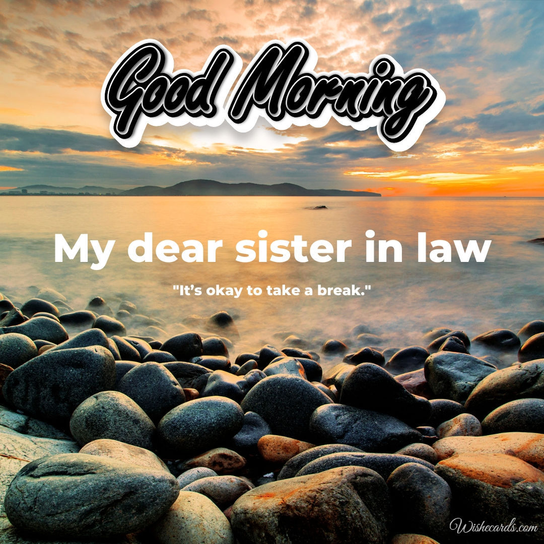 Good Morning Ecard for Sister In Law