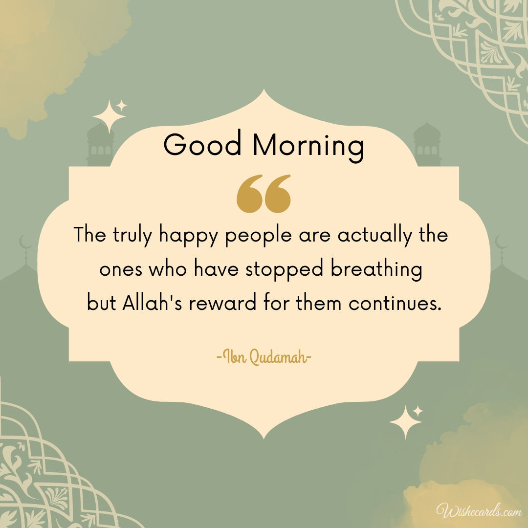 Good Morning Image Islamic