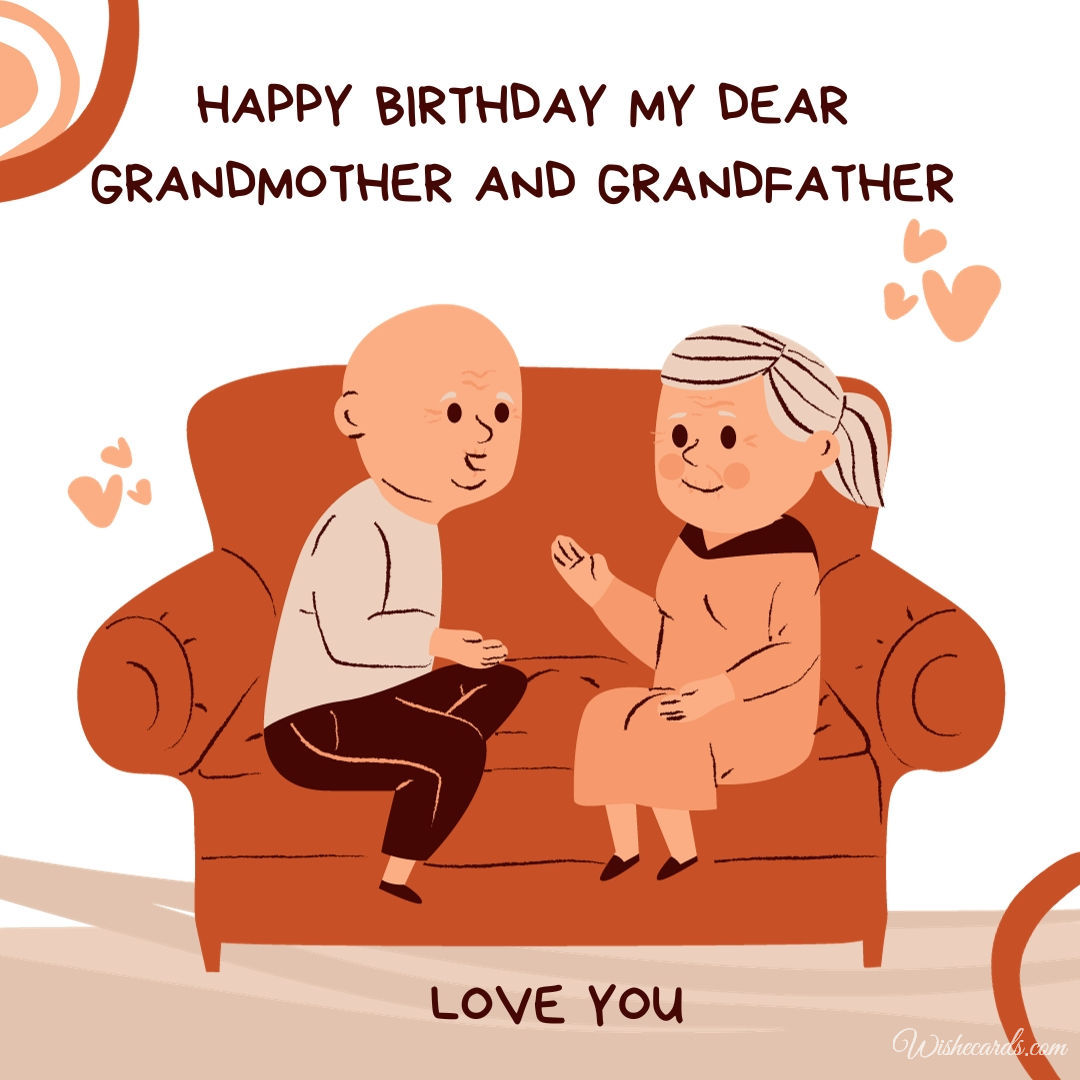Grandfather and Grandmother Greeting Card