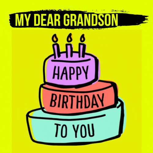 Grandson Age 3 Birthday Card