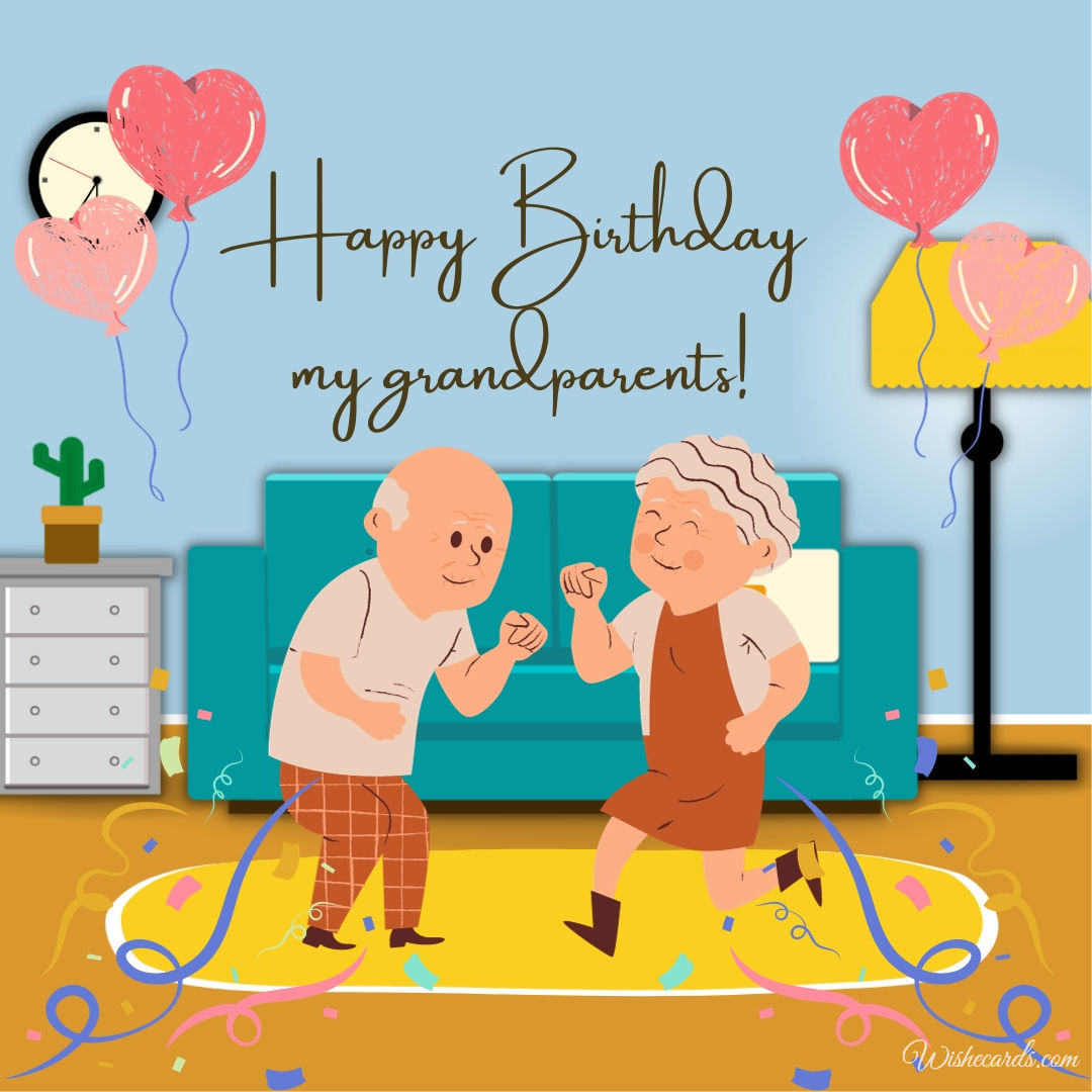 Greeting Card for Grandmother and Grandfather