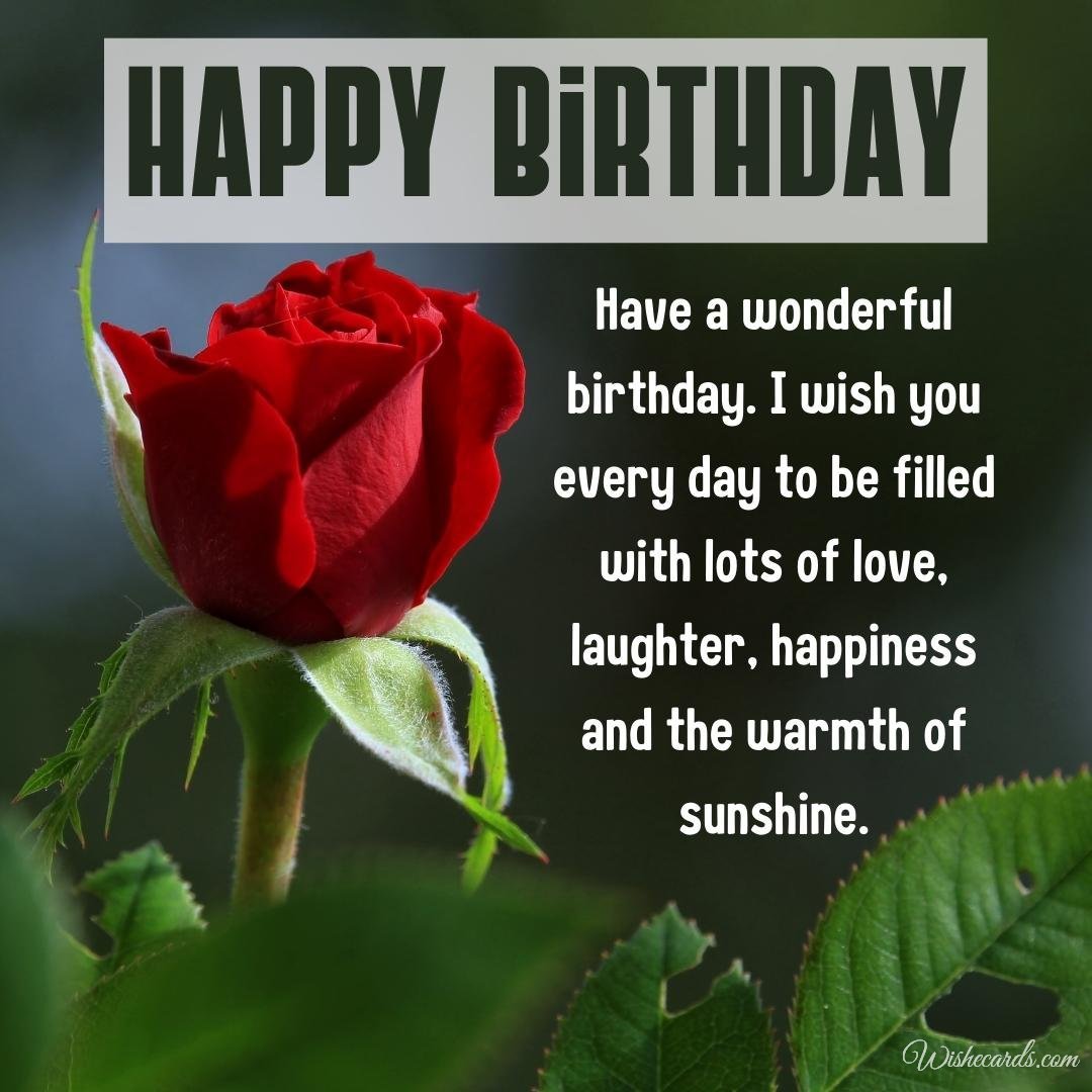 Greeting Happy Birthday Wish Ecard