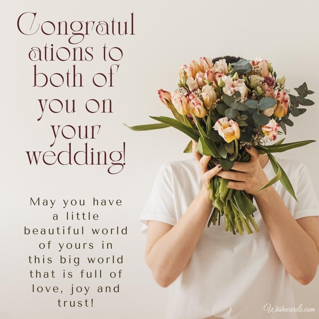 Greeting Wedding Ecard With Text