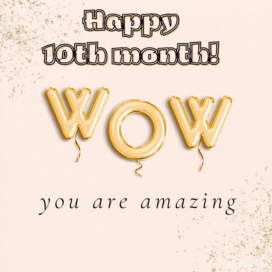 10th Month Birthday Wishes, Cute Quotes and Short Messages