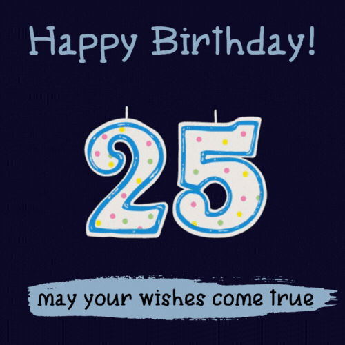 Happy 25th Birthday Animated Gif