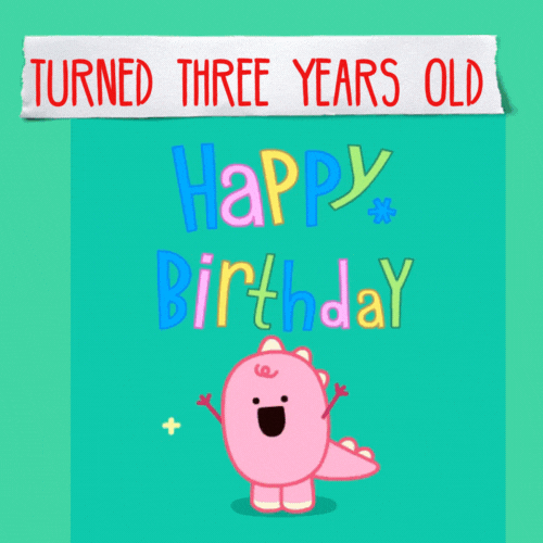 Happy 3rd Birthday Animated