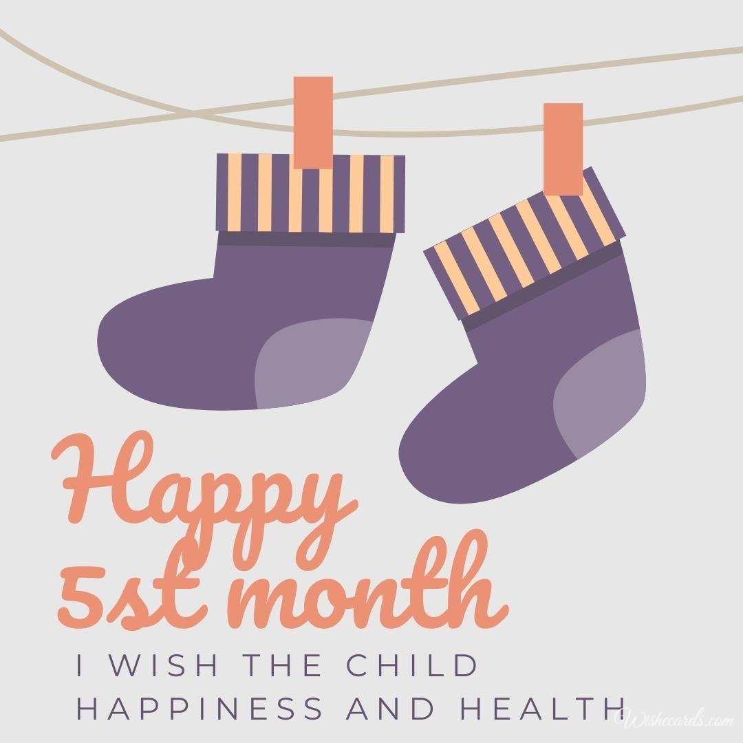 5th Month Birthday Wishes, Quotes and Messages