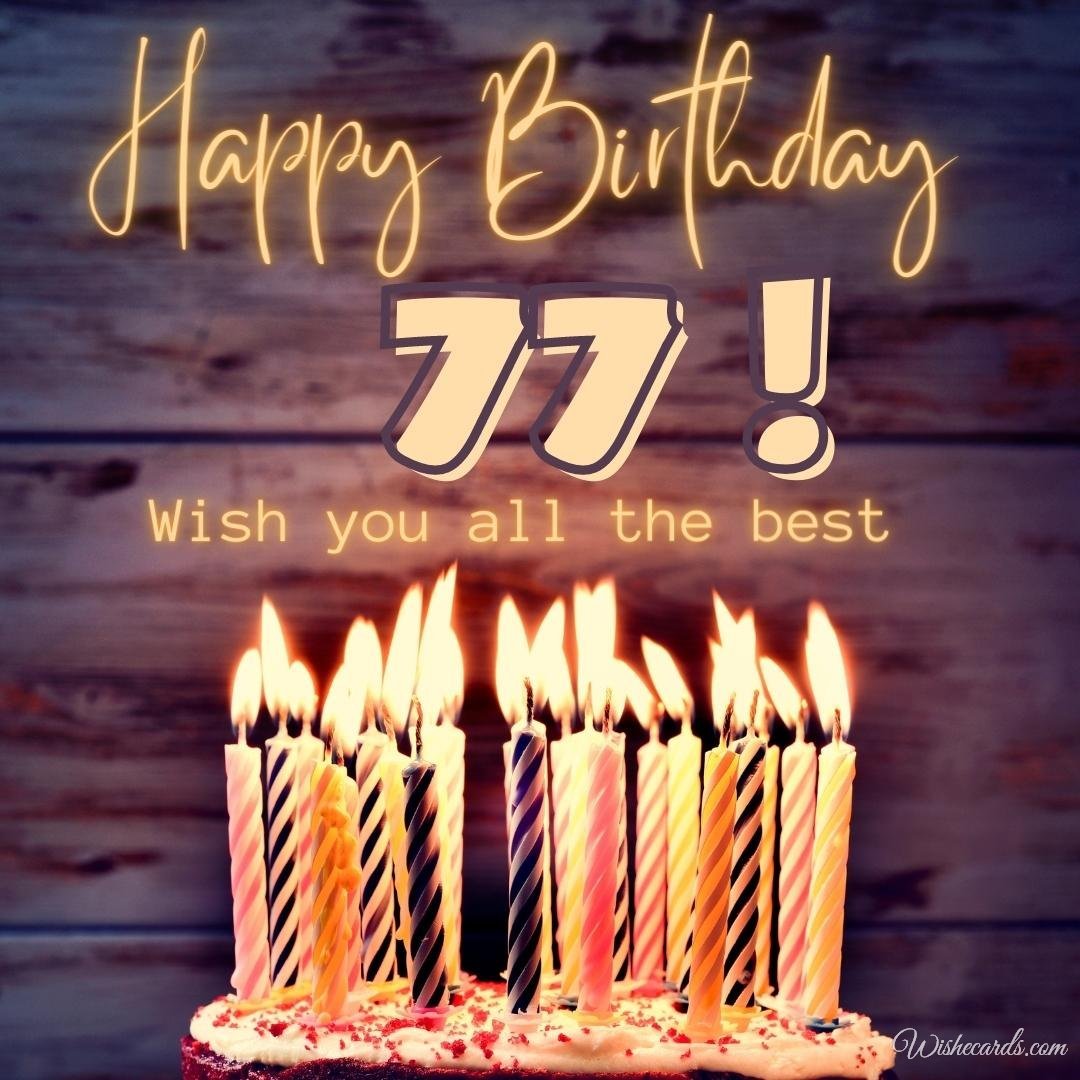 Happy 77th Birthday Card
