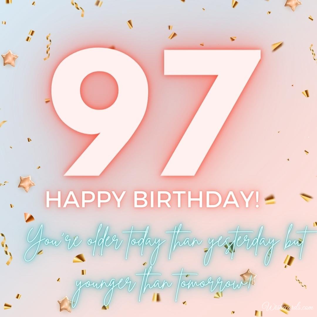 Happy 97th Birthday Card