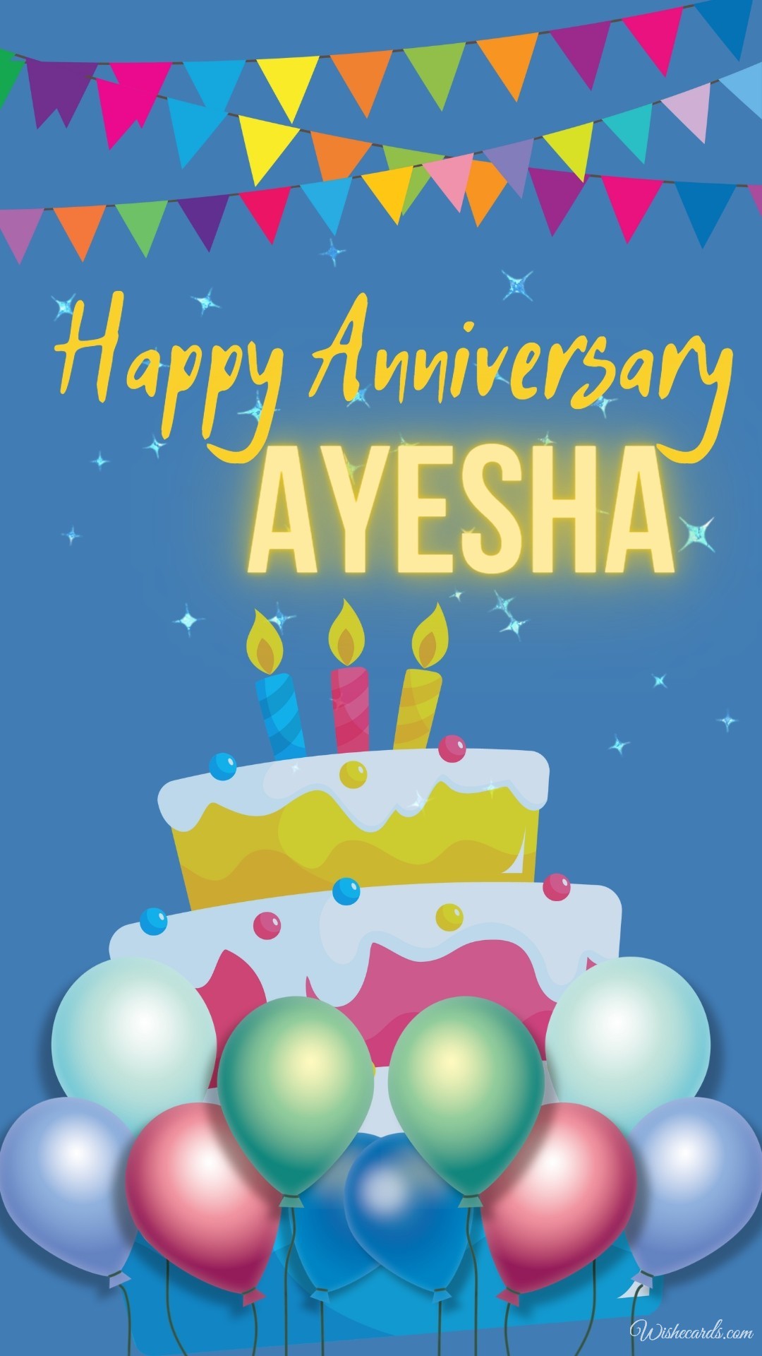 Happy Anniversary Ayesha Cake