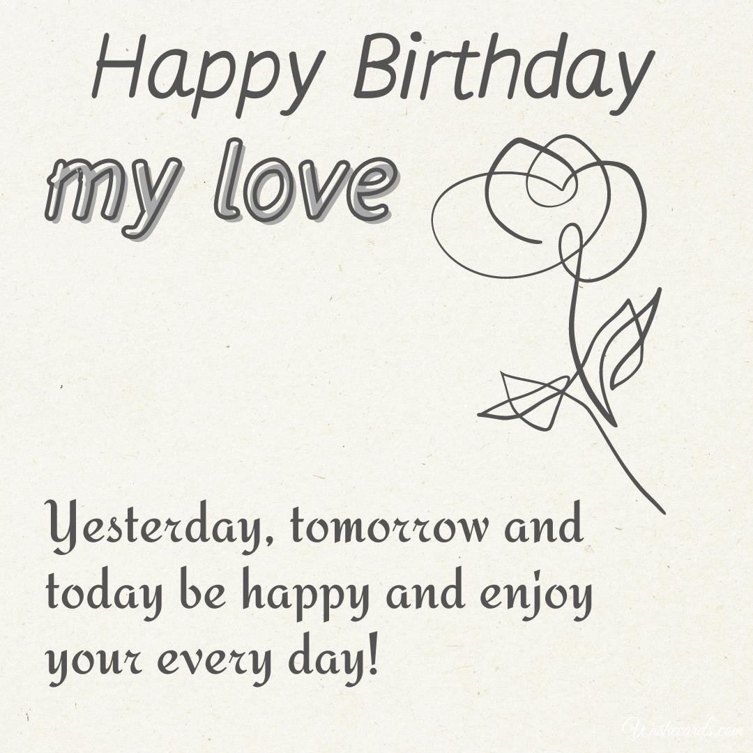 Happy Bday Card for Beloved