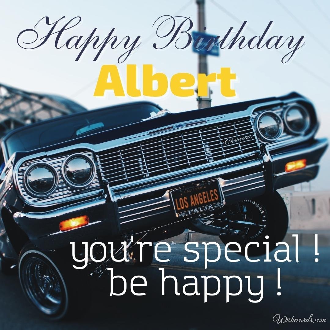 Happy Bday Ecard for Albert