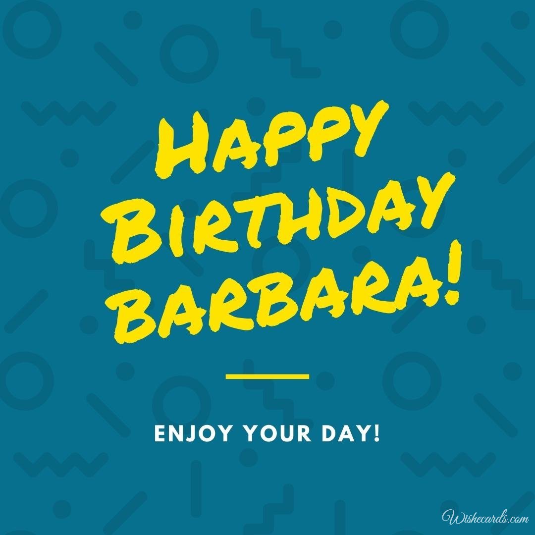 Happy Bday Ecard For Barbara