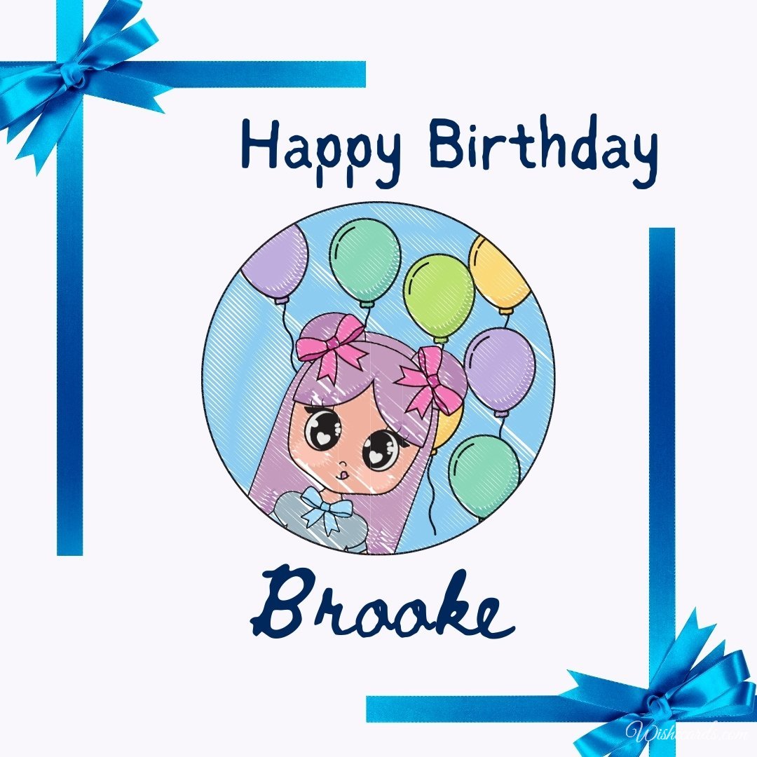 Happy Bday Ecard for Brooke